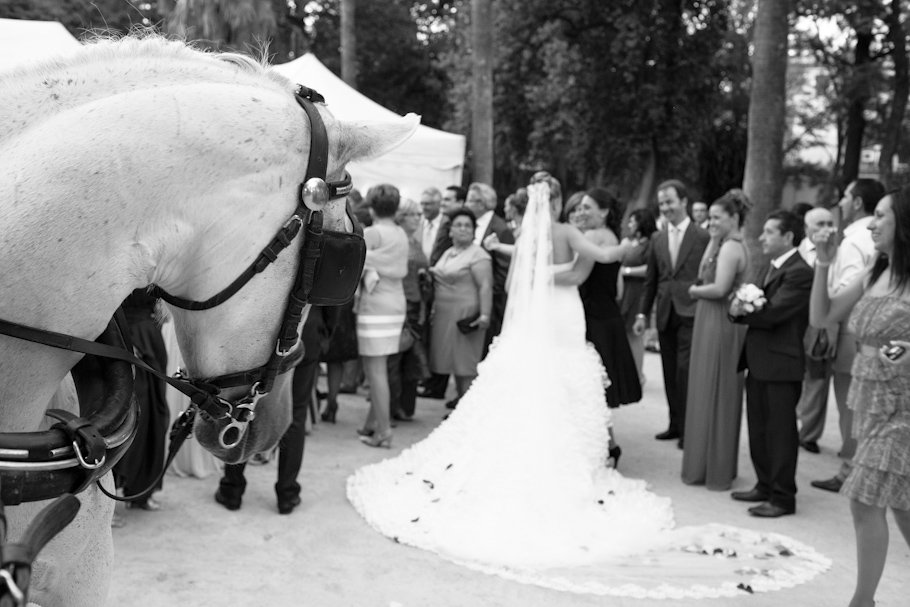 Boda en Jerez en la Real Escuela Andaluza de Arte Ecuestre - Cuatro Corazones Fotografía por Juanlu Corrales