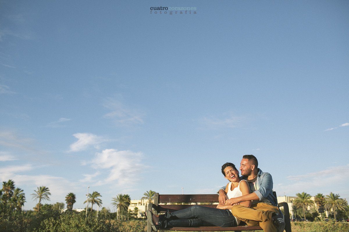 Preboda en Rota en Urbanización Costa Ballena - Cuatro Corazones Fotografía por Juanlu Corrales