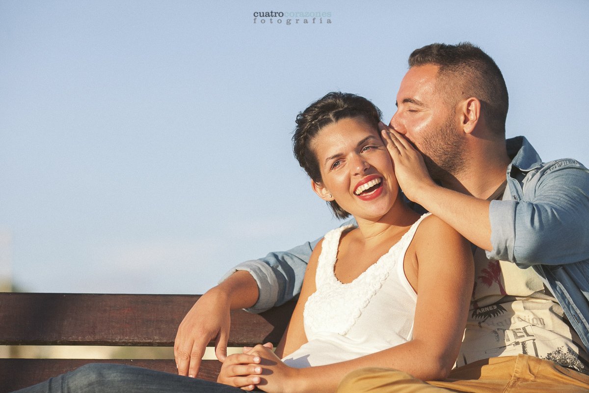 Preboda en Rota en Urbanización Costa Ballena - Cuatro Corazones Fotografía por Juanlu Corrales