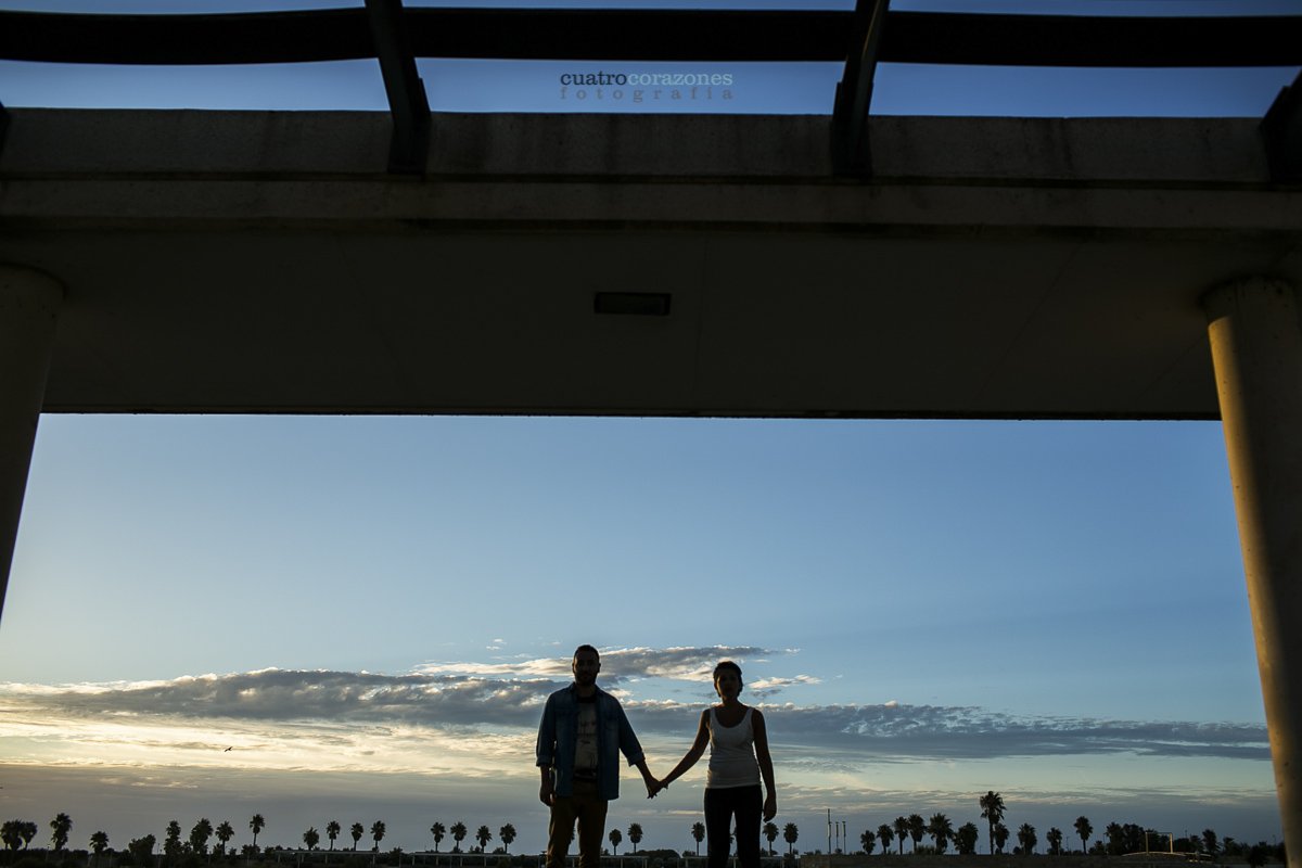 Preboda en Rota en Urbanización Costa Ballena - Cuatro Corazones Fotografía por Juanlu Corrales