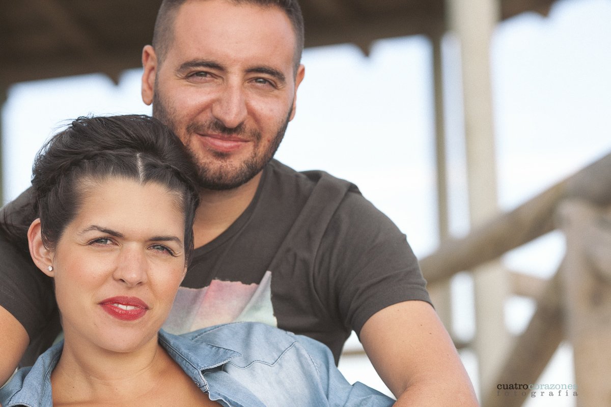 Preboda en Rota en Urbanización Costa Ballena - Cuatro Corazones Fotografía por Juanlu Corrales