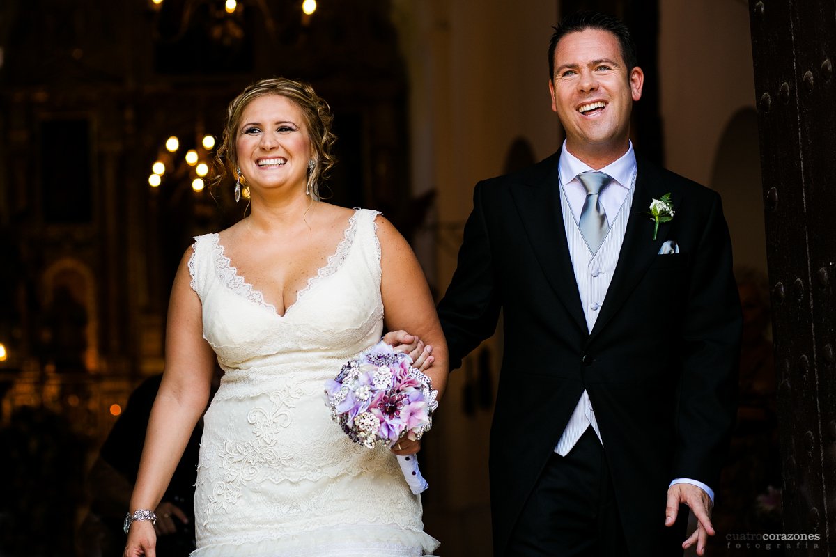 Boda en Castellar en la Casa Convento de la Almoraima - Cuatro Corazones Fotografía por Juanlu Corrales