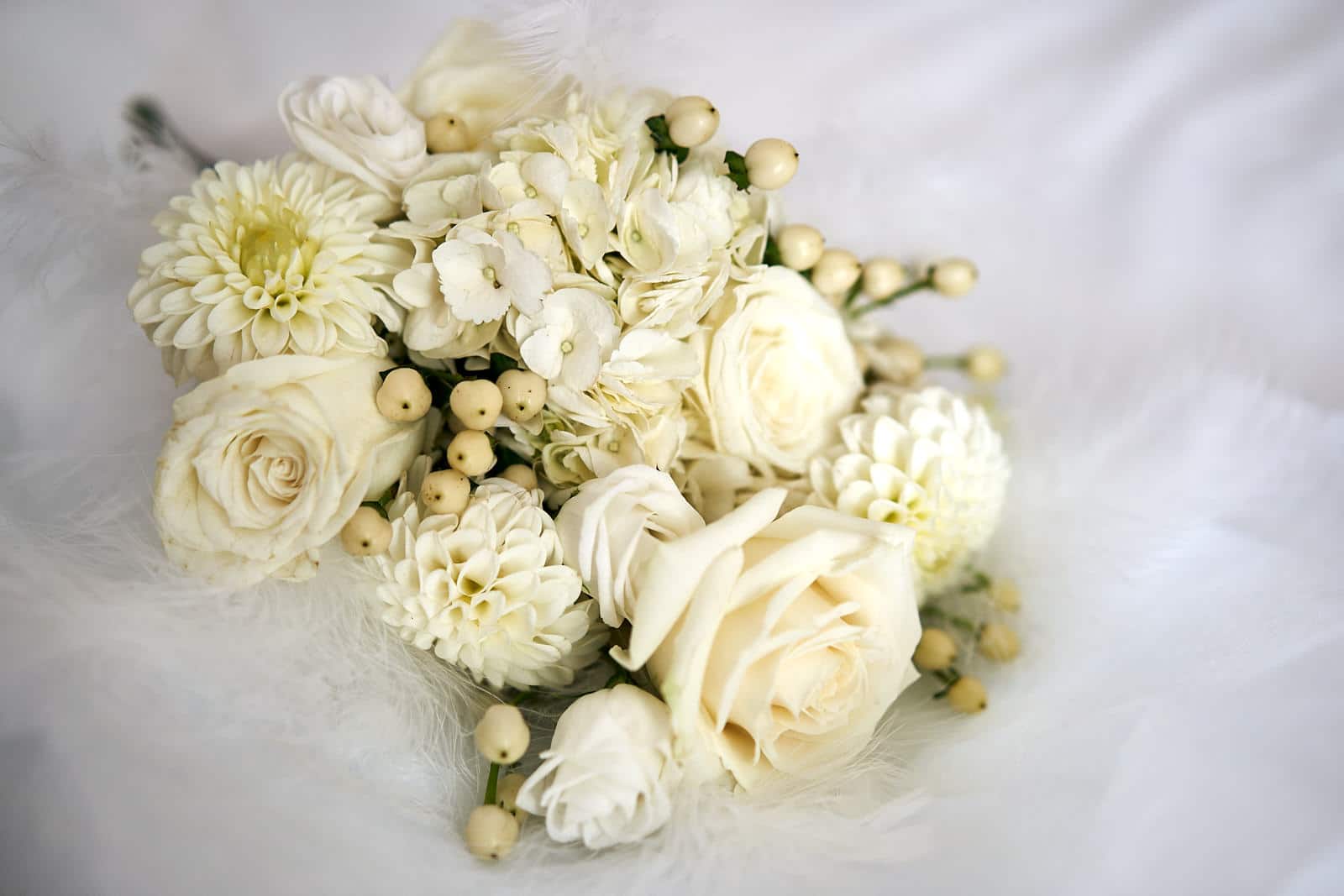 ramo de novia blanco