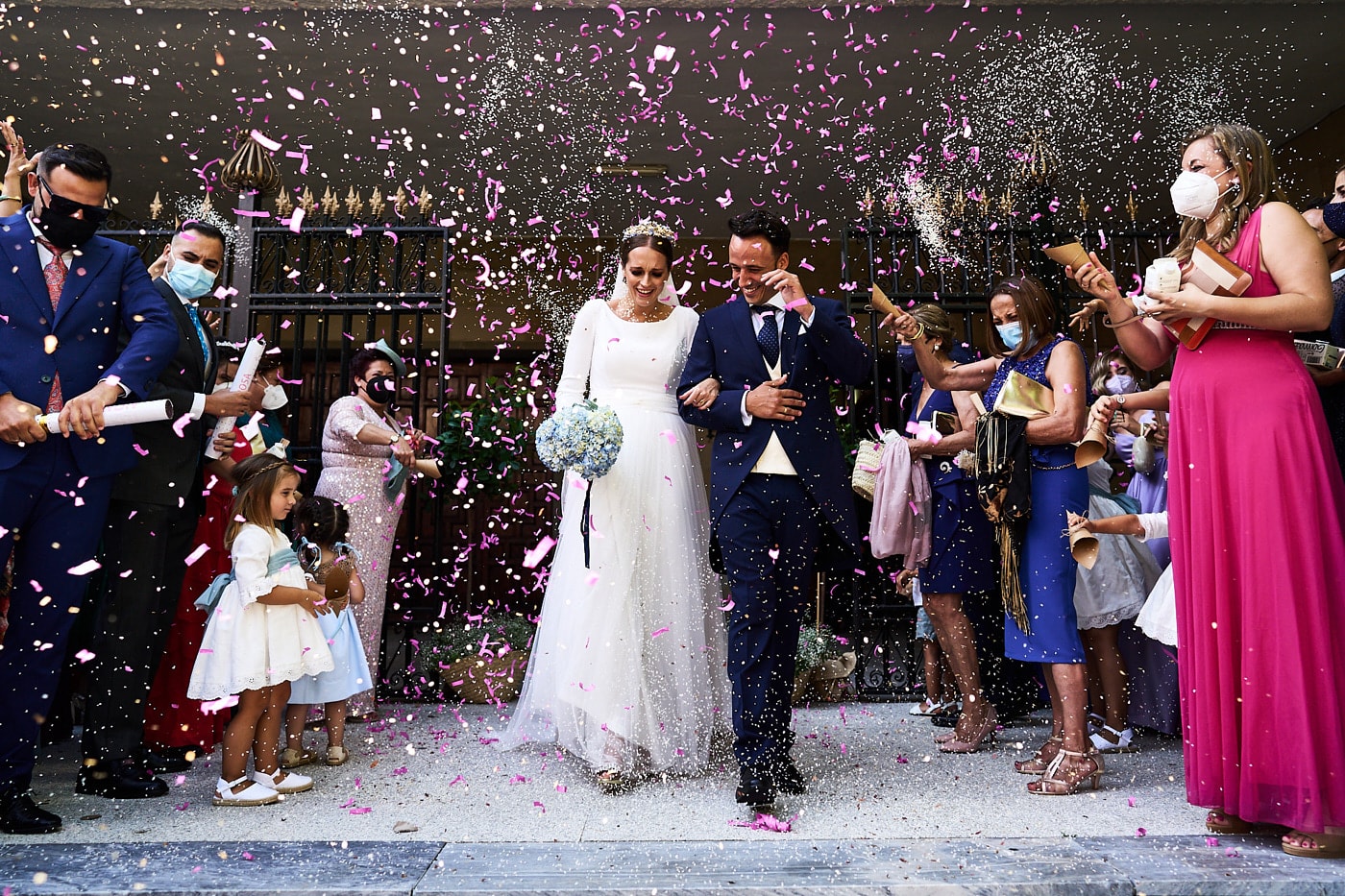 salida novios iglesia boda en algeciras