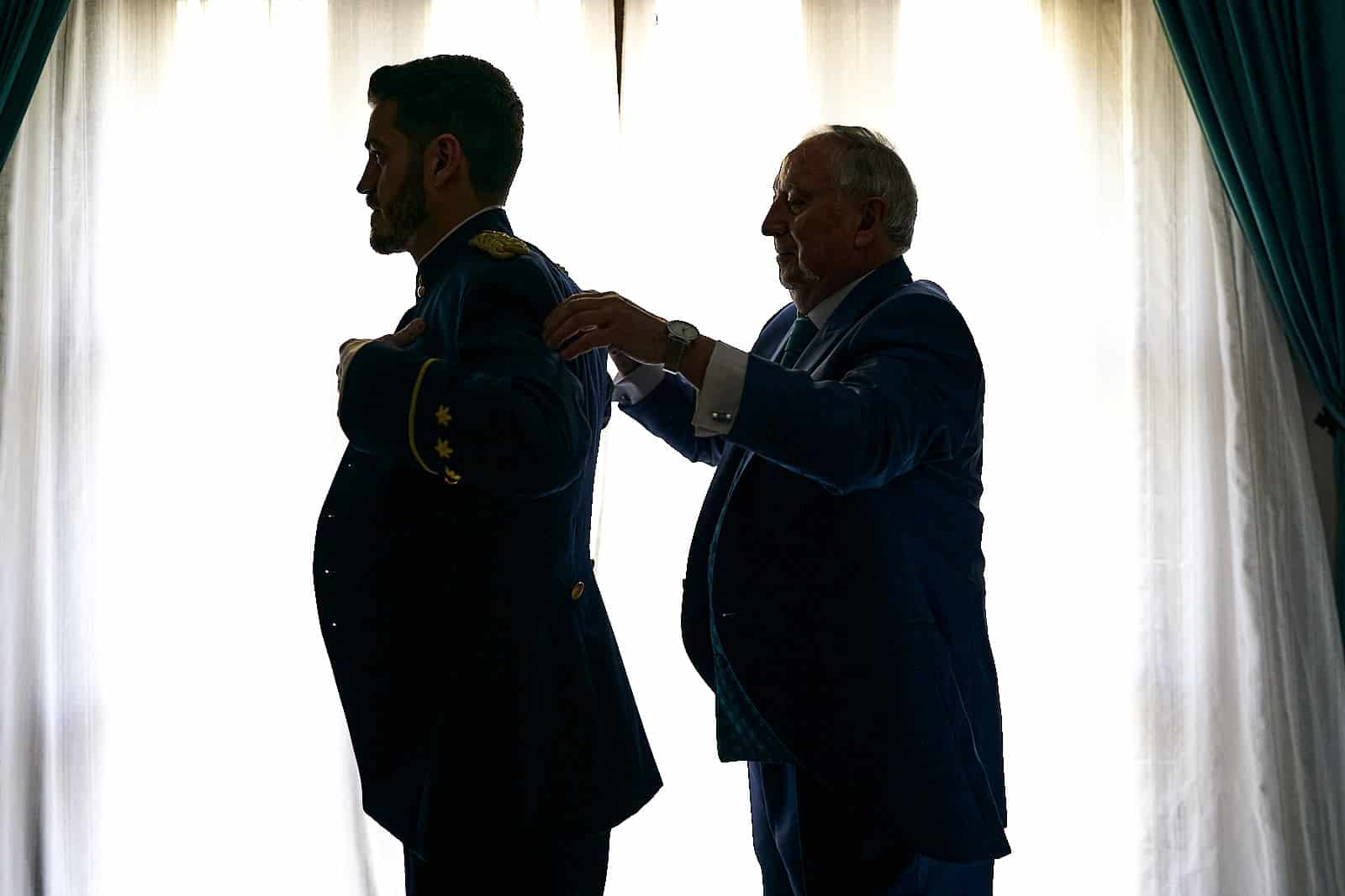 preparativos de novio en hotel monasterio san martín