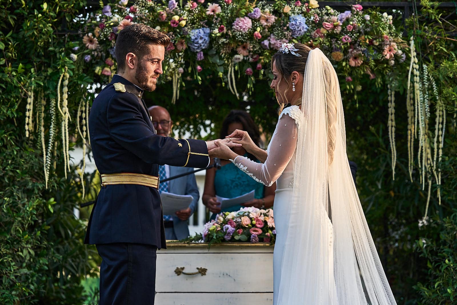 intercambio de anillos en boda civil