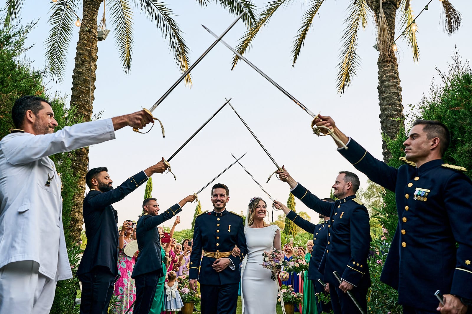 salida boda militar monasterio San Martín