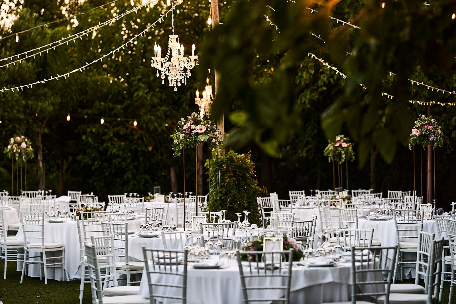 detalles de catering en boda civil