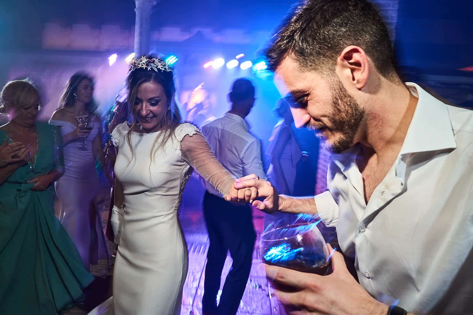 fiesta boda monasterio San Martín.